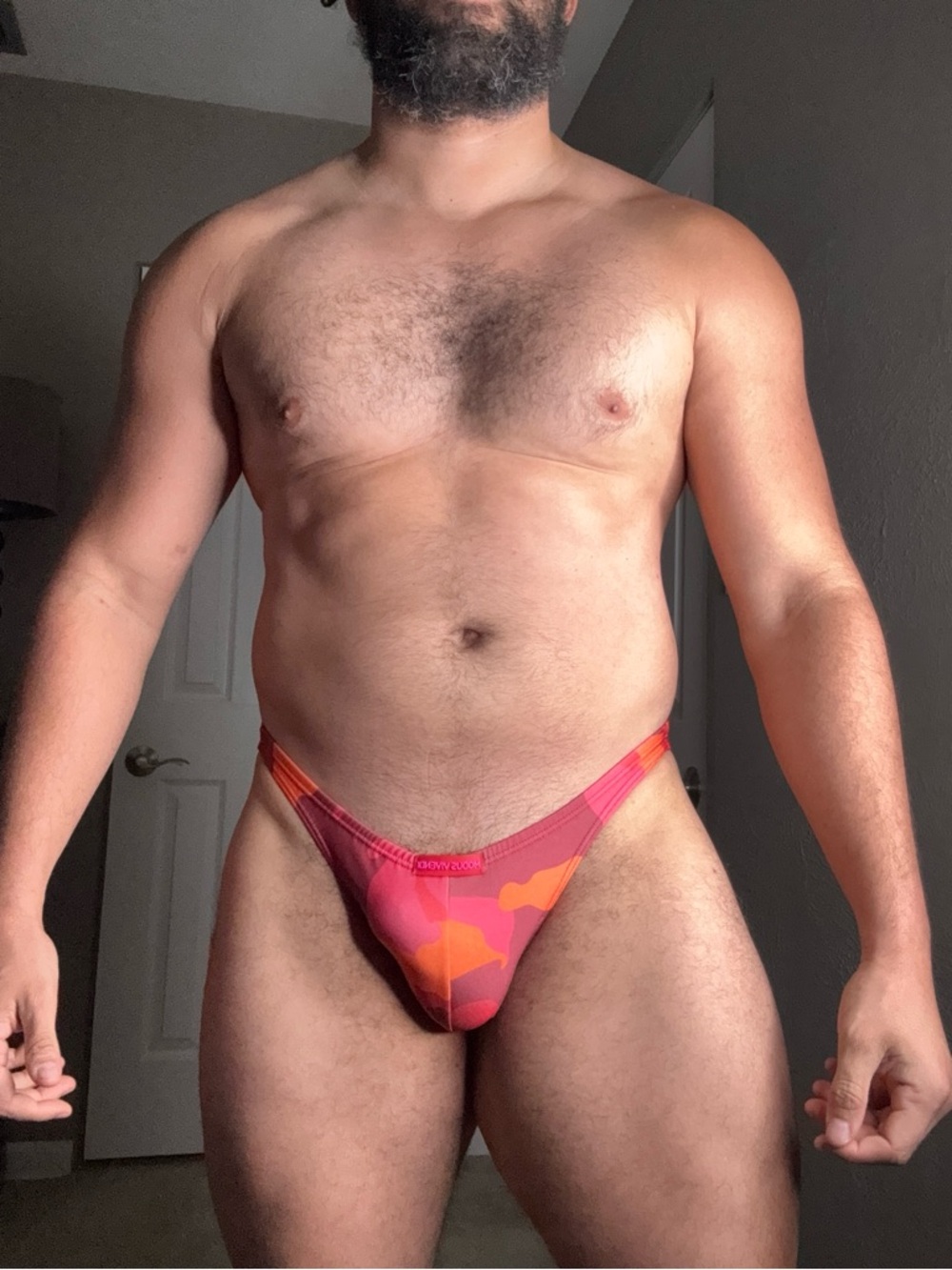 MODUS VIVENDI Orange-Pink Swim Bottoms - Picture 4 of 4